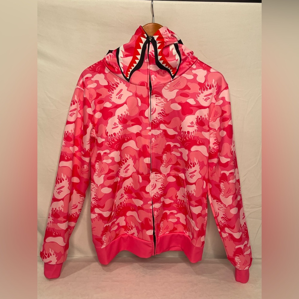 No brand - pink hooded sweater sz M